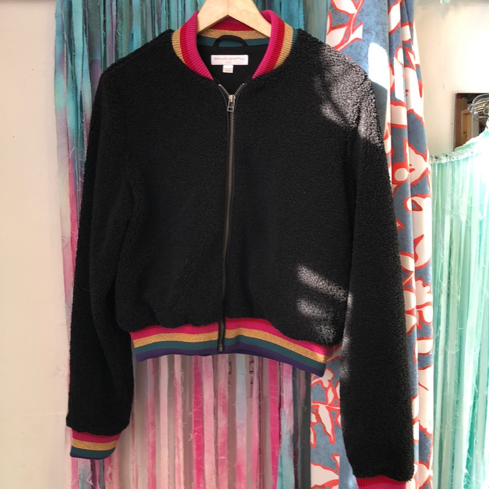 Spiritual Gangster’s furry bomber jacket